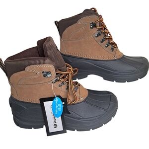 NWB Men's 3M Thinsulate WeatherProof Genuine Lather Upper Boots Size 8M